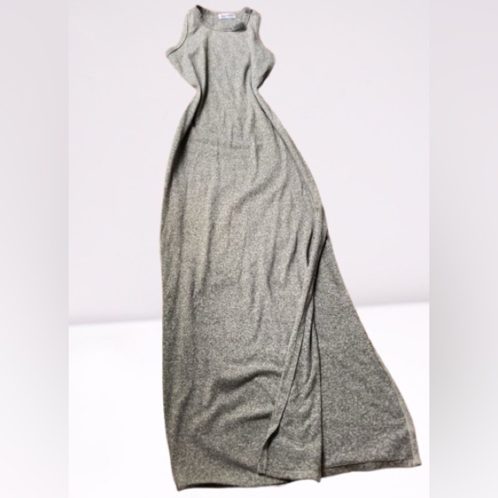Elegant Gray Maxi Dress